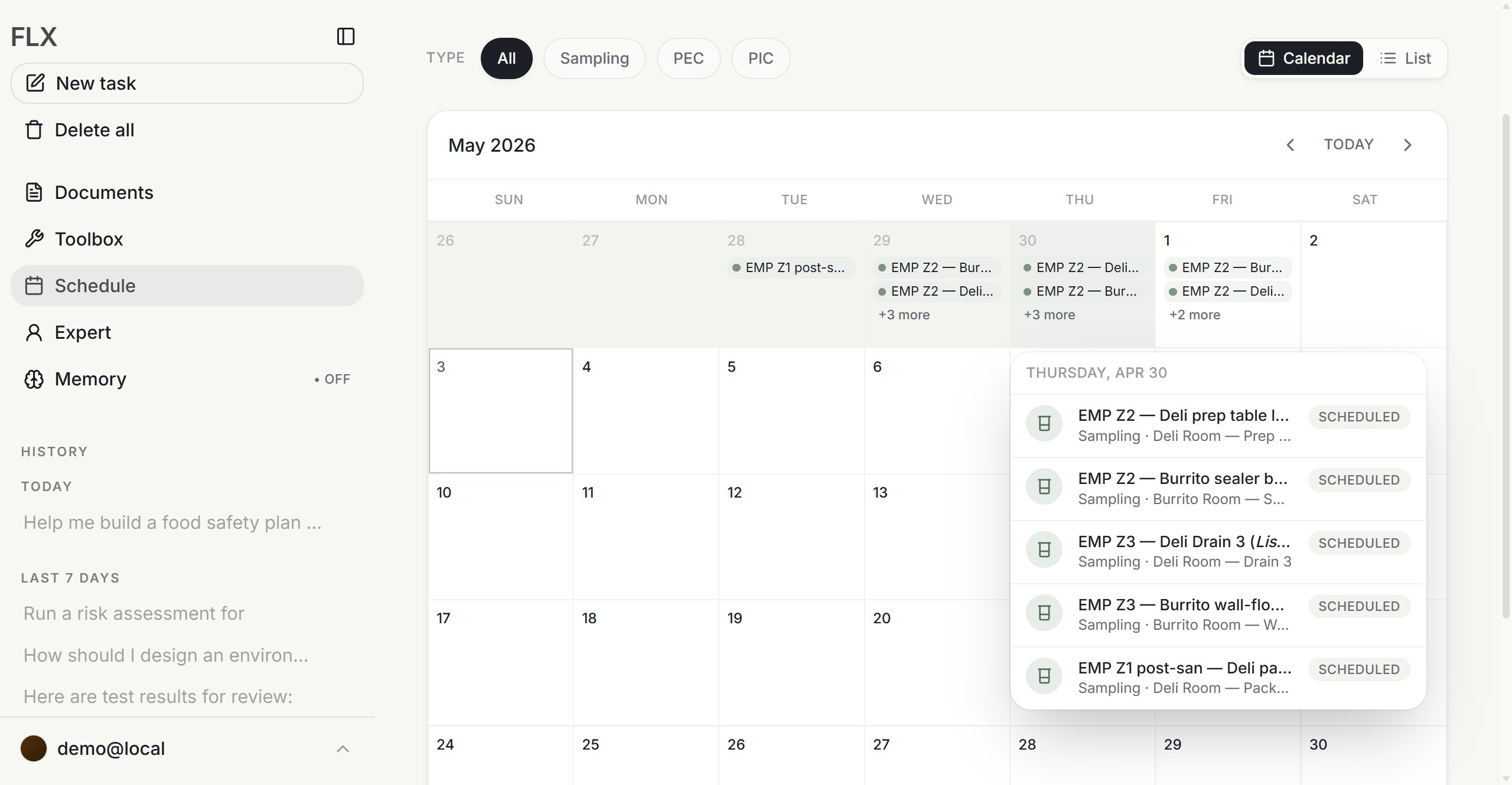Scheduling and follow-up